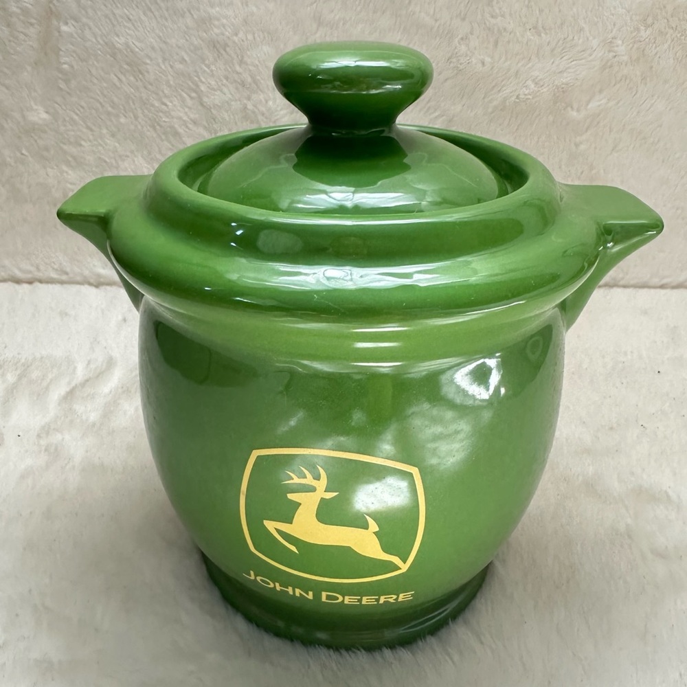 NWOT John Deere Licensed Stoneware Storage Jar Crock